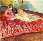 Edvard Munch  - Bilder Gemälde - Two Reclining Nudes