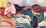 Edvard Munch  - Bilder Gemälde - Two Reclining Women