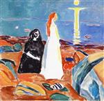 Edvard Munch  - Bilder Gemälde - Two Women on the Shore