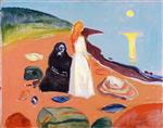 Edvard Munch  - Bilder Gemälde - Two Women on the Shore