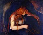 Edvard Munch  - Bilder Gemälde - Vampire