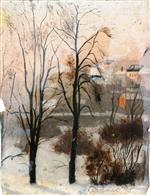Edvard Munch  - Bilder Gemälde - View from Fossveien