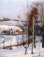 Edvard Munch  - Bilder Gemälde - View from Fossveien