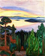 Edvard Munch  - Bilder Gemälde - View from Nordstrand