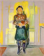 Edvard Munch  - Bilder Gemälde - Visiting at Ekely