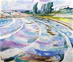 Edvard Munch  - Bilder Gemälde - Waves Breaking on the Rocks