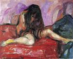 Edvard Munch  - Bilder Gemälde - Weeping Nude