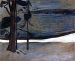 Edvard Munch  - Bilder Gemälde - Winter at Nordstrand
