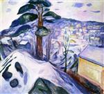 Edvard Munch  - Bilder Gemälde - Winter in Kragerø