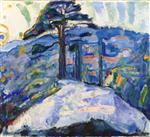 Edvard Munch  - Bilder Gemälde - Winter in Kragerø