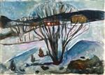Edvard Munch  - Bilder Gemälde - Winter Night