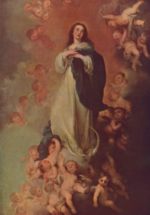 Bartolome Esteban Perez Murillo - Peintures - Apparition de Marie Immaculée