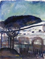 Edvard Munch  - Bilder Gemälde - Winter Night