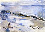 Edvard Munch  - Bilder Gemälde - Winter on the Coast