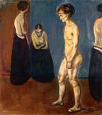 Edvard Munch  - Bilder Gemälde - Woman in Hospital