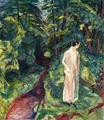 Edvard Munch  - Bilder Gemälde - Woman in the Garden