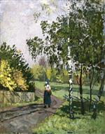 Edvard Munch  - Bilder Gemälde - Woman on a Country Lane