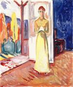 Edvard Munch  - Bilder Gemälde - Woman Standing in the Doorway