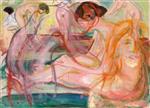 Edvard Munch  - Bilder Gemälde - Women in the Bath