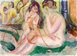 Edvard Munch  - Bilder Gemälde - Women in the Bath