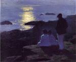 Edward Henry Potthast - Bilder Gemälde - A Summer's Night