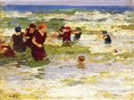 Edward Henry Potthast - Bilder Gemälde - At the Beach