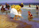 Edward Henry Potthast - Bilder Gemälde - At the Seaside