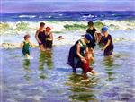 Edward Henry Potthast  - Bilder Gemälde - Bathers