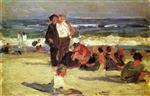 Edward Henry Potthast  - Bilder Gemälde - Beach Scene