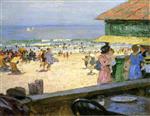 Edward Henry Potthast  - Bilder Gemälde - Beach Scene