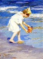 Edward Henry Potthast  - Bilder Gemälde - Brighton Beach