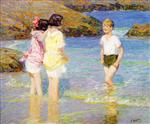 Edward Henry Potthast  - Bilder Gemälde - Children Wading