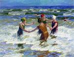 Edward Henry Potthast  - Bilder Gemälde - Circle of Friends