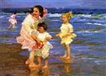 Edward Henry Potthast  - Bilder Gemälde - Cold Feet