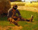 Edward Henry Potthast  - Bilder Gemälde - Dutch Boy Sharpening Scythe