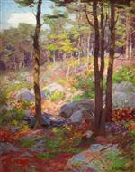 Edward Henry Potthast  - Bilder Gemälde - Edge of the Wood, Maine