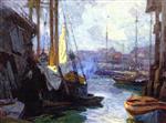 Edward Henry Potthast  - Bilder Gemälde - Gloucester Harbor