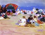 Edward Henry Potthast  - Bilder Gemälde - Hot Summer Day