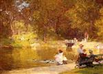 Edward Henry Potthast  - Bilder Gemälde - In Central Park
