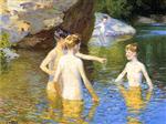 Edward Henry Potthast  - Bilder Gemälde - In the Summertime