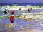 Edward Henry Potthast  - Bilder Gemälde - Little Sea Bather