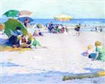 Edward Henry Potthast  - Bilder Gemälde - Long Beach