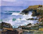 Edward Henry Potthast  - Bilder Gemälde - Looking out to Sea
