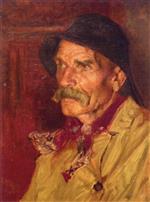 Edward Henry Potthast  - Bilder Gemälde - Portrait of a Fisherman