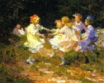 Edward Henry Potthast  - Bilder Gemälde - Ring Around the Rosey