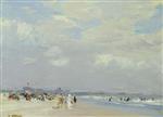Edward Henry Potthast  - Bilder Gemälde - Rockaway Beach