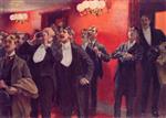 Edward Henry Potthast  - Bilder Gemälde - Standing Room Only