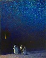 Edward Henry Potthast  - Bilder Gemälde - Starry Night