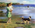 Edward Henry Potthast  - Bilder Gemälde - Summer Pleasures-2