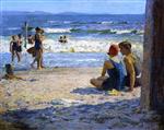 Edward Henry Potthast  - Bilder Gemälde - Sun and Shade